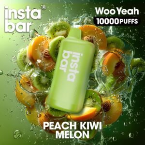 INSTA BAR WOOYEAH 10000PUFFS Peach Kiwi Melon
