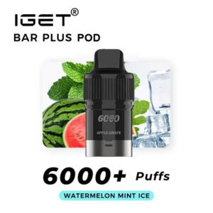 IGET BAR PLUS POD 6000PUFFS Watermelon Mint Ice